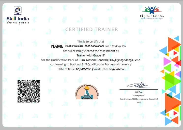 Trainer's Certificate Preview